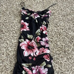 Rue21 Black Floral Midi Dress